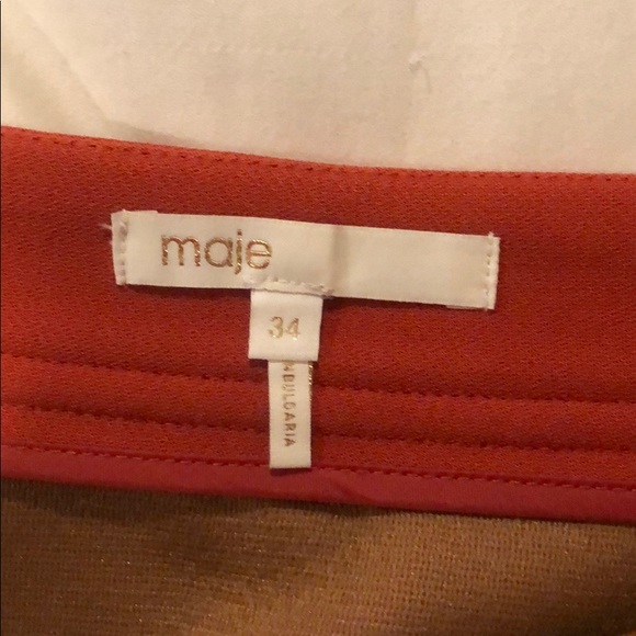 64% polyester orange skirt, new never used - Picture 4 of 4